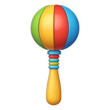 Rattle – colorful sticker