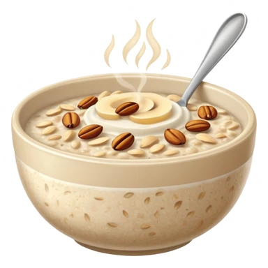oatmeal porridge bowl, sticker