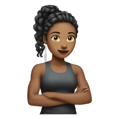 create Girl in the gym sticker