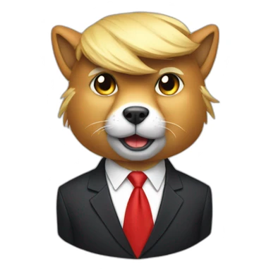 donald trump's fursona sticker
