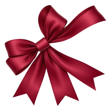 burgundy red ribbon sticker