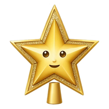 a star on a Christmas tree   sticker