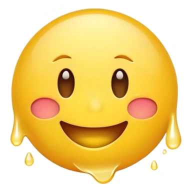 Cute Sweating smiley emoji sticker