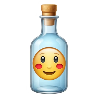 An empty bottle labeled 0 ml. sticker