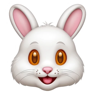 Сделай bwaa rabbit emoji (тупой) sticker
