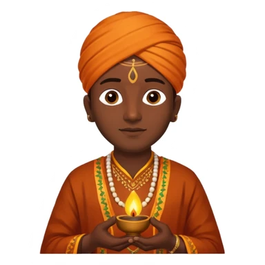 diwali man with diwali sticker