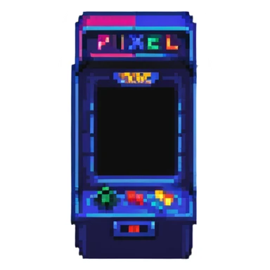 neon arcade sign sticker