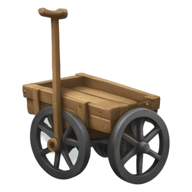 a cart without wheels sticker