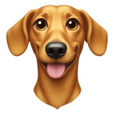 A golden Weiner dog  sticker