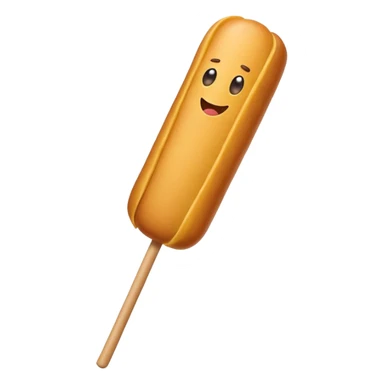 Black corndog sticker