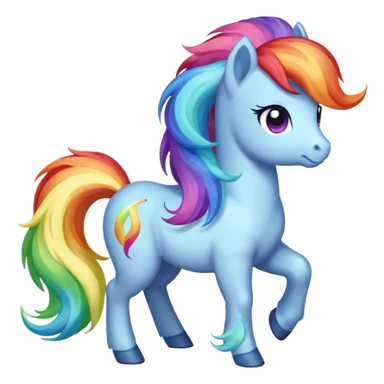 Rainbow galarian ponyta sticker