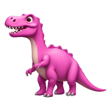 pink dino sticker