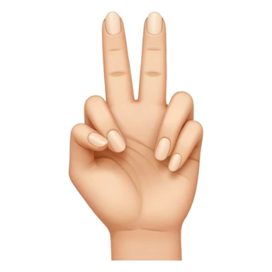 index fingers facing each other sticker