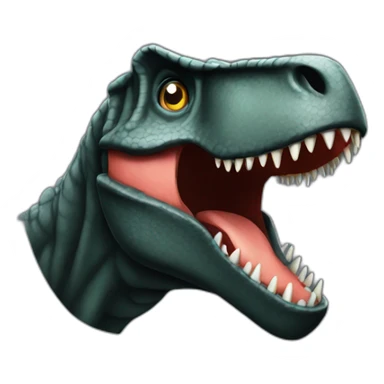 Tyrannosaurus black sticker