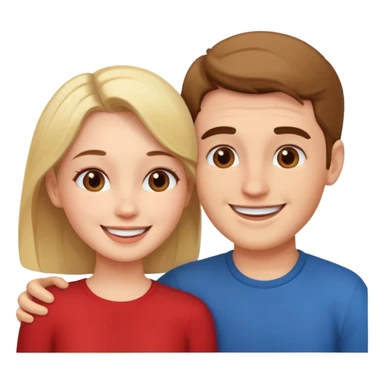 couple in love talking sticker