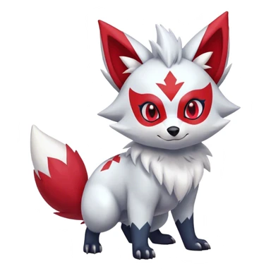 Epic Shiny Cute Kawaii Zangoose-Zorua-Zoroark-Pokemon-fakemon-hybrid-animal Full Body  sticker