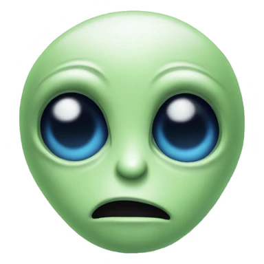 Alien emoji sticker