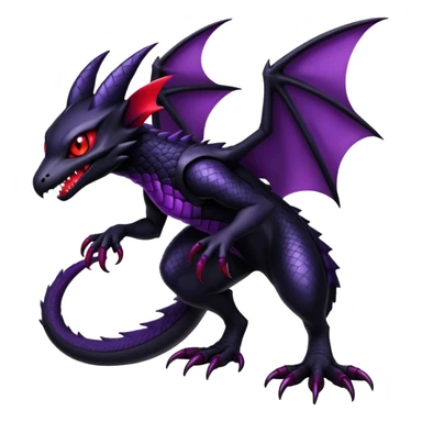 Shiny Epic Badass Gothic Dark Noibat-Salandit-Darkrai-Hybrid sticker