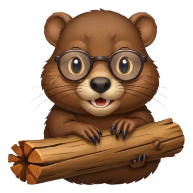 spectacled beaver sticker