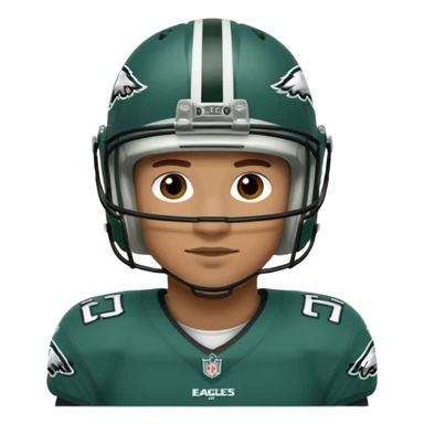 A Philadelphia eagles player sticker