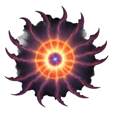 detailed supernova with expanding shock waves sticker