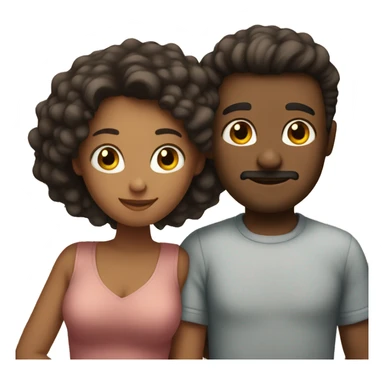 Man and women cuddles sticker