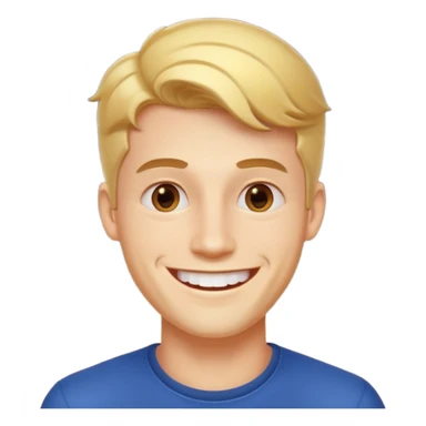 create an image of a perfect guy, very handsome, catching, smart and smiling with his white teeth. around him there's like a shining and small stars showing how perfect he is . the background is white sticker