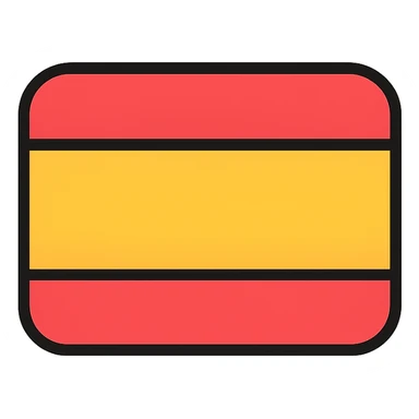 flag of Spain, modern colors, no coat of arms, clean design, vector style sticker