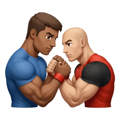 2 bicep arm wrestling  sticker