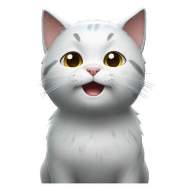 Crying cat in the rain sticker