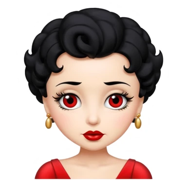 Betty boop old classy cartoon character  sticker
