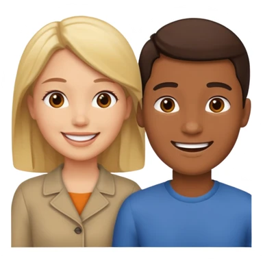 two people talking to eachother sticker