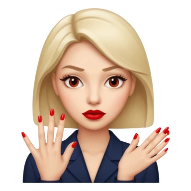 Make a combo of 🤨💅👄 sticker