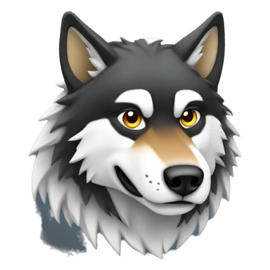 alpha wold howling sticker