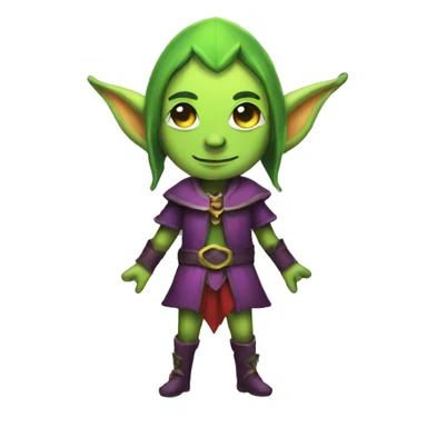 impish elf at a rave sticker