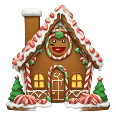 Christmas gingerbread house  sticker
