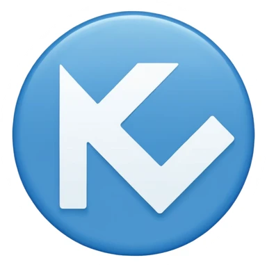 Un circulo de color azul claro que adentro este una palomita de color blanco sticker