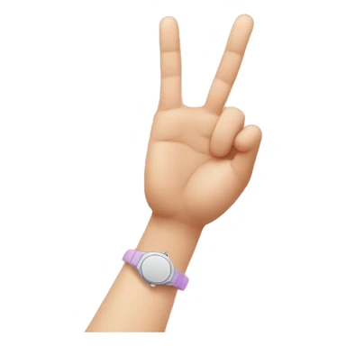 hand sign with pinky and ring finger up but the rest of the fingers touching the thumb sticker