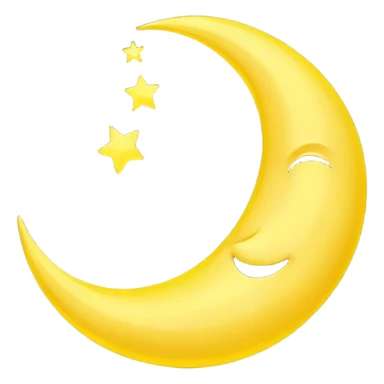 The crescent moon sticker