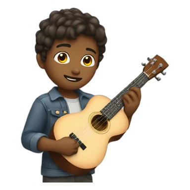 Boy with Uke sticker