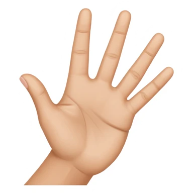 Hand doing peace sign with back of hand facing out  sticker