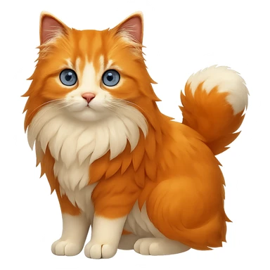 Change the cat's eyes to bright blue, keep the rest the same, with no background sticker