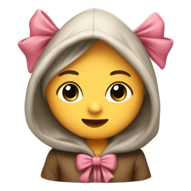 A cute hoodie with a bow sticker