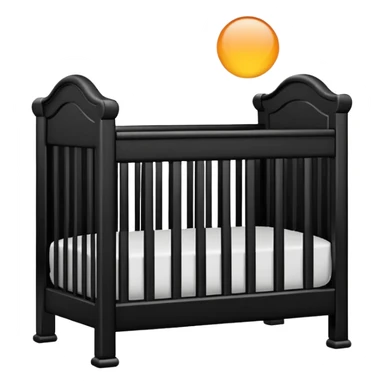 black crib sticker