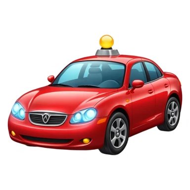 Car with lights  sticker