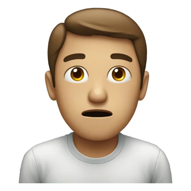 a person showing irritation to a person sticker