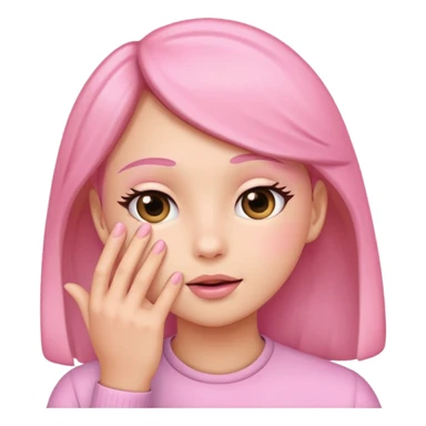 Pinch on the cheek sticker