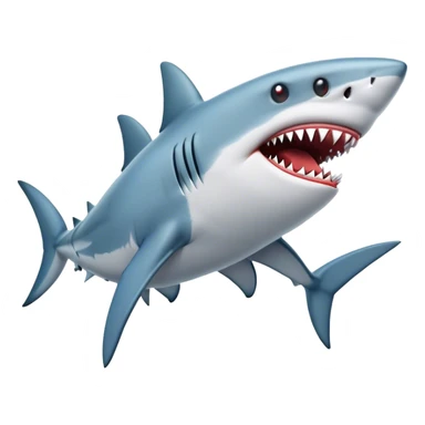 Shark with a gun sticker