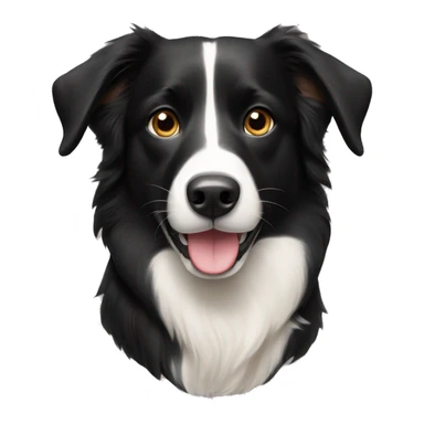 border collie mixed with a black labrador  sticker