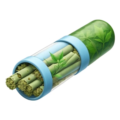 baby blue weed joint sticker